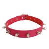 Harajuku Nieten Punk Choker Halskette aus PU-Leder