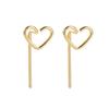 Personality Water Long Drop Earrings Gold Color Small Cute Earring For Women Raindrop Dangle Earrings  Fashion Jewelry Girl Gift