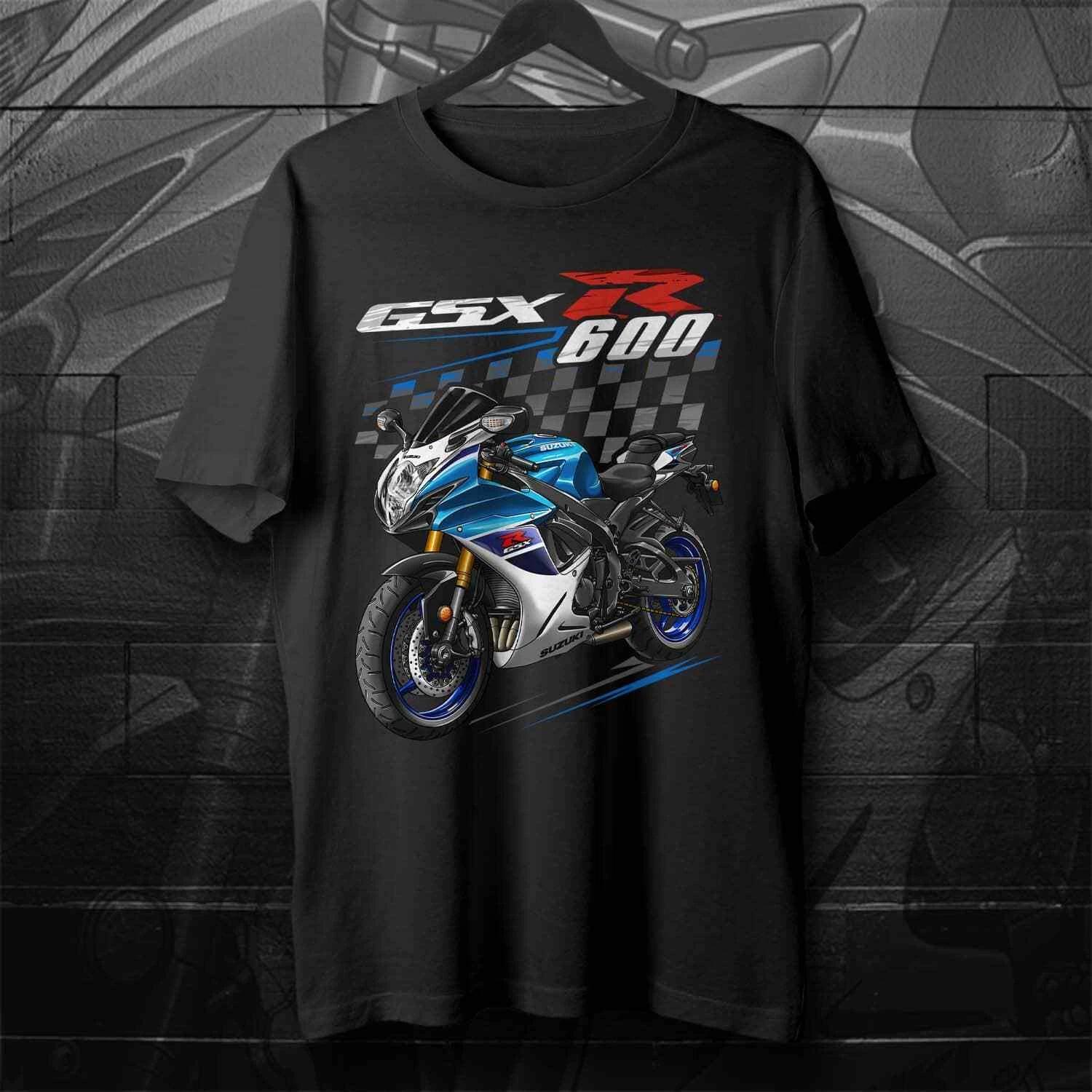 Black men s and women s T-shirt Suzuki GSX-R 600 2011-2024 Motorcycle L