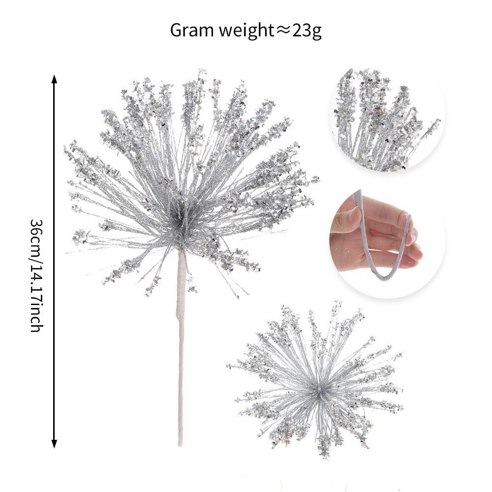Glitter Finish Christmas Branch Plastic Material Christmas Branch Decoration Holiday