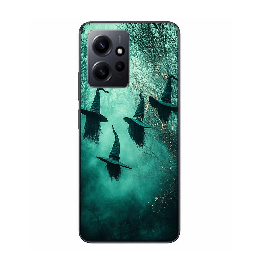 Halloween Wizard Hat Horror Fun Phone Case For Redmi 12 13C 12C 15C 9 10 10C Note 13 Pro Plus 14 15 Pro 9T 9C 9A TPU Soft Cover