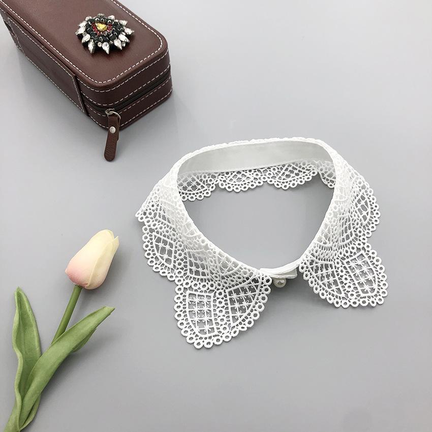 Hollowed-out cat ear shape fake collar, cute fake collar, matching sweater skirt clothing accessories