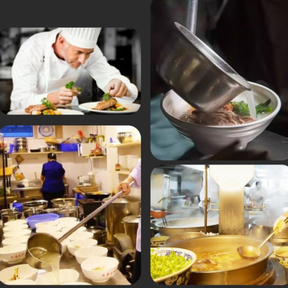 Multifunctional Ladle 304 Food Grade Stainless Steel Congee Spoon 2024 Water Ladle  Restaurant