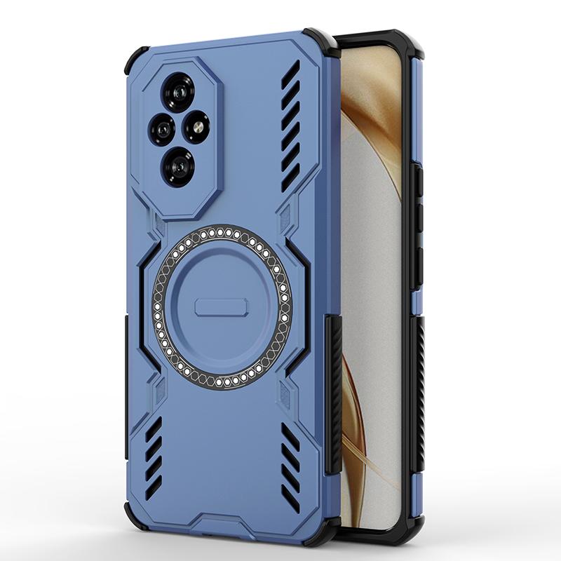 KEYSION Hollow Heat Dissipation Case for HONOR 200 5G Magnetic Cooling Shockproof Phone Back Cover for Huawei Honor 200 Lite 5G