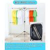 DEWEL Futon Drying Rack, Laundry Hanger, Towel Hanger, Futon Dryer, Clothes Dryer, Foldable, Extendable, Space-Saving (125cm (Travel Size))