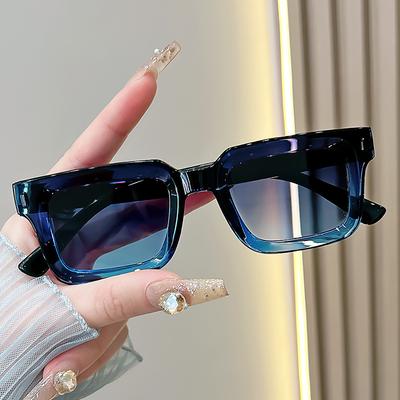 Vintage Square Sunglasses Women Fashion Designer Gradient UV400 Sun Glasses Anti Glare Shades Female Eyewear