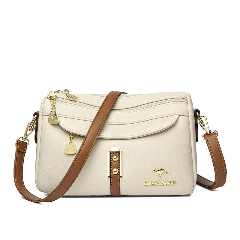 New High Quality Leather Shoulder Messenger Sac Fashion Brand Croosbody Bags Women Bags Luxury Designer Purses Shoulder Bags Sac