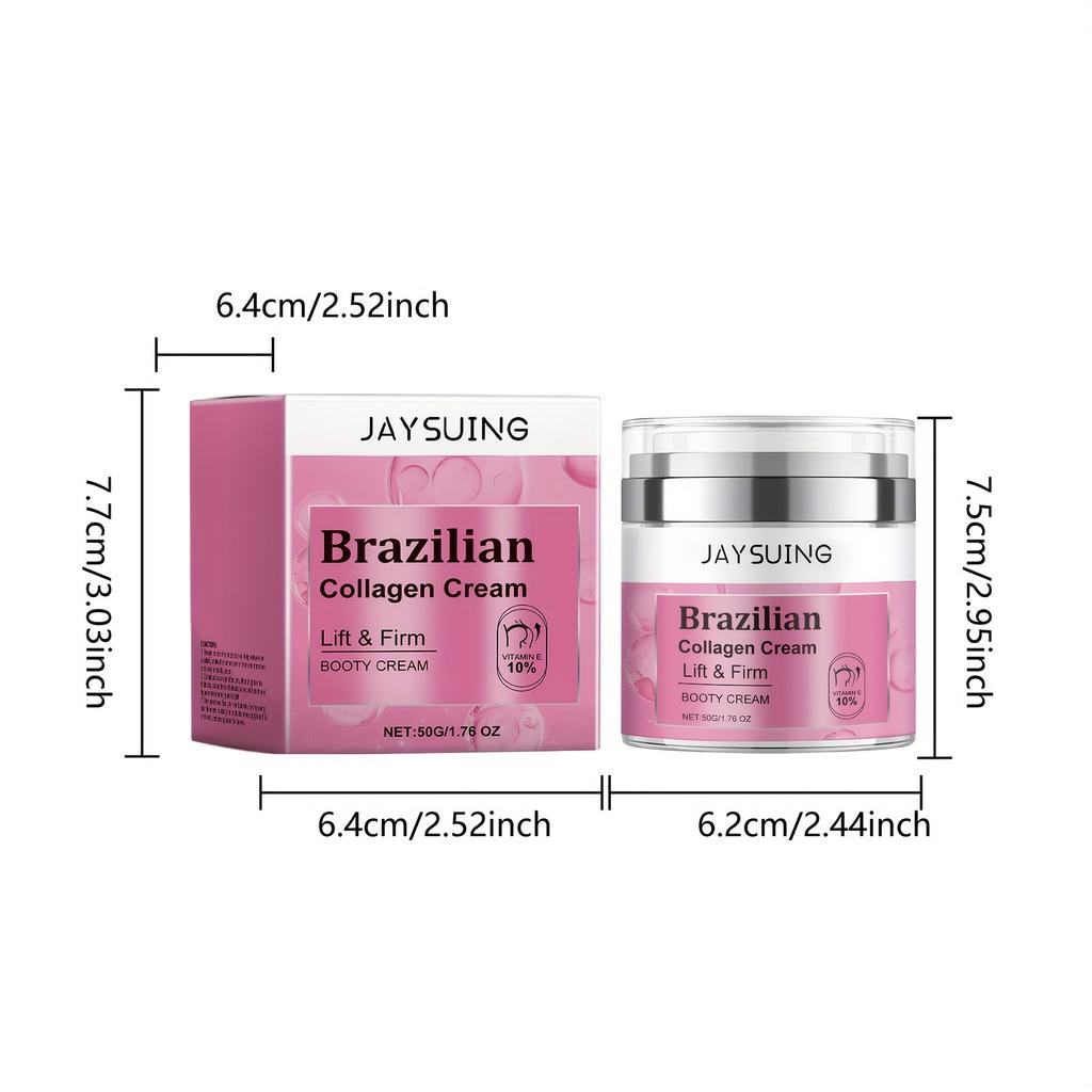 Jaysuing Kollagen Hoftestrammende Krem Forbedre Slapp Hud Øke Elastisiteten Form Perfekt Kontur Dyp Næring Oppstrammende Rumpe