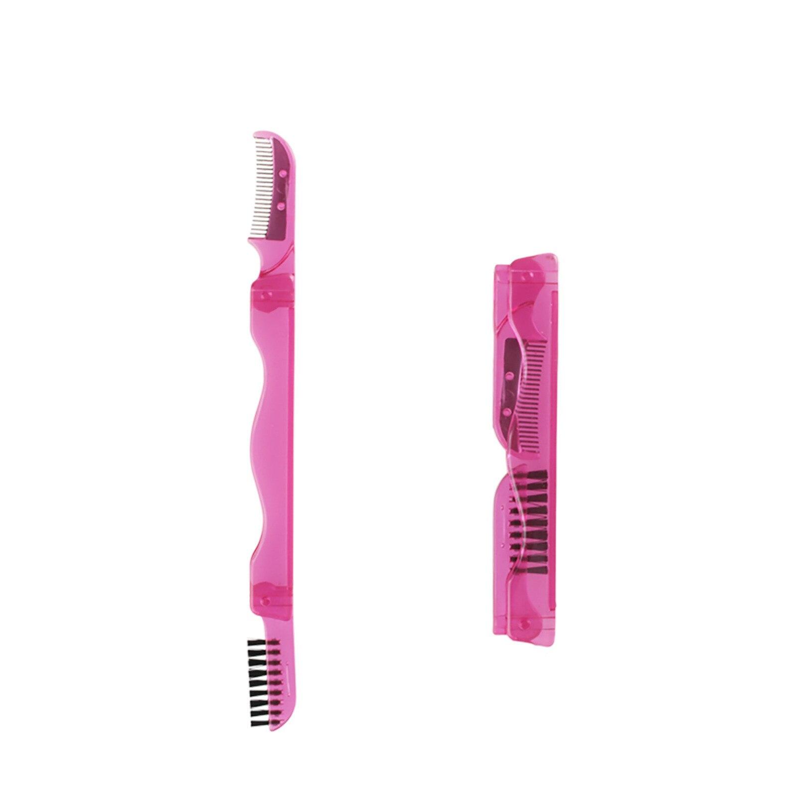 

2 в 1 двухсторонняя кисть для макияжа глаз, щетки для бровей, ресниц, расческа для волос, тушь для глаз, косметическая микро-кисть для бровей, инструменты для расчески