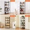 Metal Bookshelf Open Bookshelf 5-Tier for Living Room Bedroom & Office