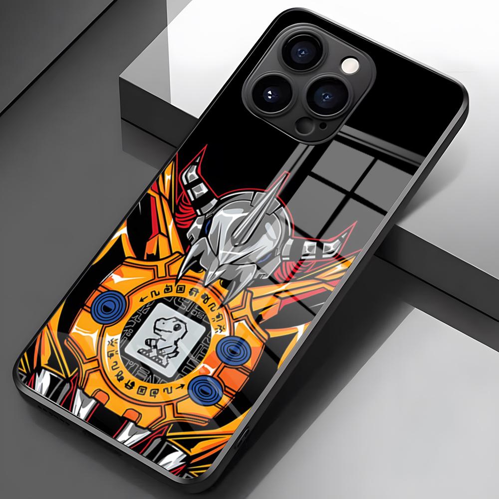 Pop Cool Digimon Japan Anime Phone Case For IPhone 17 Pro Max 16 15 14 Pro Max 13 11 X Xs Xr 8 7Plus Glass Cover