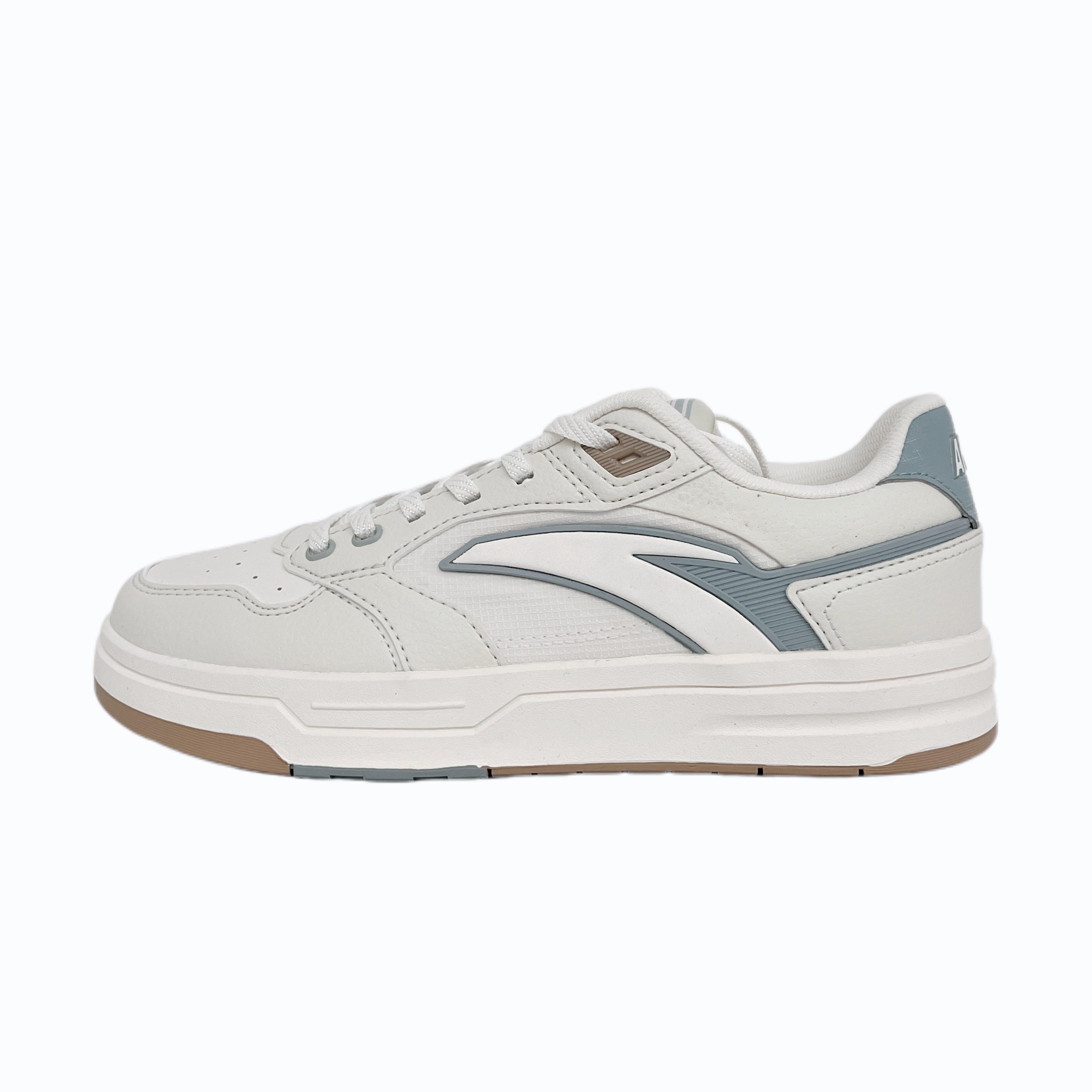 

Anta Street Wan LT3 Simple Comfortable Non-Slip Wear-Resistant Low-Top Skate Shoes Kids Sneakers Ivory-White Pure-White Moss-Green 122538051-3 36.5