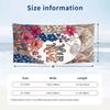 Floral Artwork 30 Theme Quick Dry Beach Towel Custom Name Text Print Large Sand Resistant Towel Beach Vacation