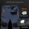 Pants Fleece Outdoor Warm Men Softshell Winter Climbing Hiking Sport Training Trousers