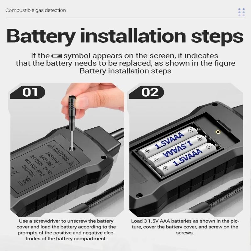 ANENG GN807 Combustible Gas Detector Gas Leakage Tester 50~10000PPM Car Air Conditioner AC Freon Halogen Household NaturalGas Leak Detector with Alarm