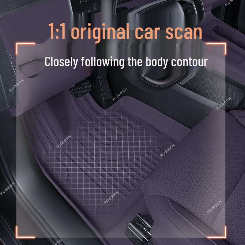 Lingpao B10 TPE Floor Mats - Double Layer, Dirt & Wear Resistant, Car Specific, Color Matched.