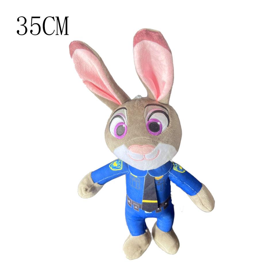 ***High Quality  Nick Wilde Judy Hopps Plushies Stuffed Anime Fox Rabbit Plush Toy Lovely Children's Room Decor Xmas Gifts