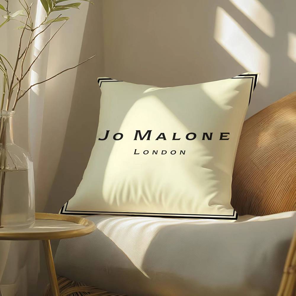 Luxury Fragrance Jo Malone London-L Pillow Case Silky Elegant Comfort Sofa Bed  Invisible Zipper Beach Pillowcase