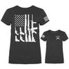 Gun Flag 2nd Amendment US Flag Gun Constitution Patriotic Women039s T-shirt