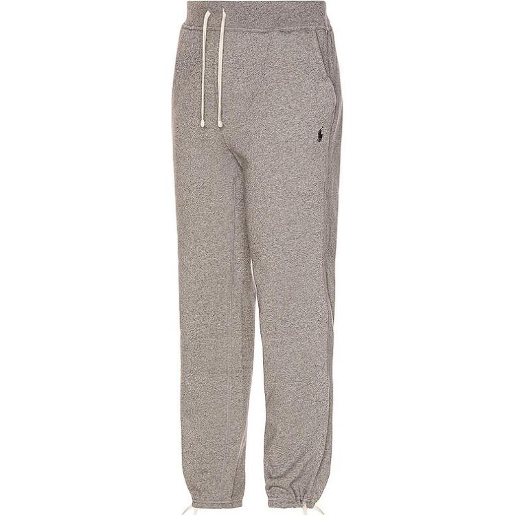 Polo Ralph Lauren Solid Color Drawstring Cuffed Casual Pants Men Bottoms Gray 710548562-005