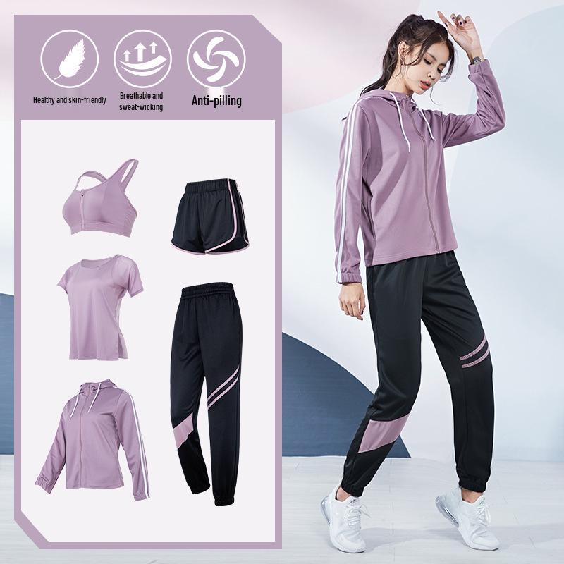 Plus Size Loose-Fit Yoga Set - Breathable, Quick-Dry Sportswear for Running and Fitness