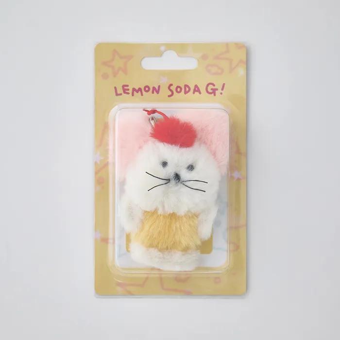 Lemon Soda Mouse Doll Keyring