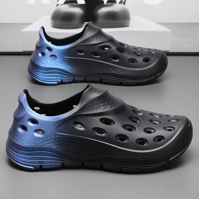 New Sandals Shoes Men Summer Men  Flops High Quality Beach Sandals Anti-slip Casual Shoes Man