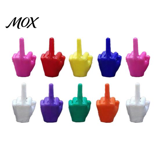 Funny Office Humor Gifts Mini Middle Finger Figurine, Tiny Hand Desk Decor, Gag Gift for Adults, Sarcastic Accessories Colorful Novelty Prank