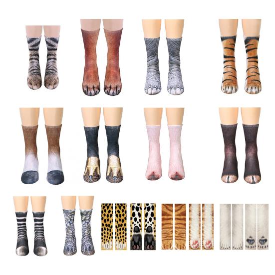 Unisex 3D Simulation Tierpfote Huf Erwachsene Kinder Weiche Elastische Baumwollsocken