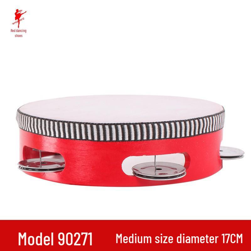 Children's Red Dance Shoes & Resin Tambourine 90271 - Dance Exam Supplies