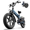 URLIFE-T5 48V 13Ah Bateria Removível Bicicleta Elétrica | Motor Nominal de 1500W, Dobrável para Deslocamento Urbano e Aventura