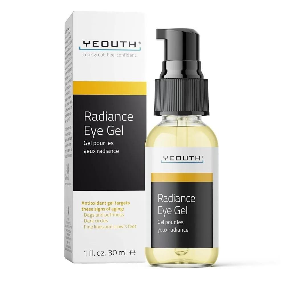 YEOUTH Radiance Eye Gel 30ml 1 Pack YEOUTH Under Eye Gel with Hyaluronic Acid for Puffiness, Under Eye