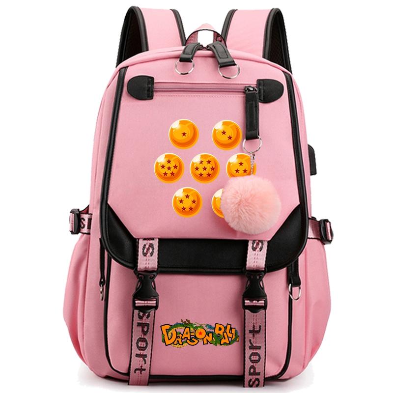 Anime Dragon Ball Backpack for Women Canvas Laptop Bag Back To Schoolbag for Teenager Girl Schoolbag Women Travel Bag Mochila