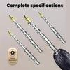 1Pcs Four-edged Cross Serrated Drill Bit Hexagonal Handle 5-12mm Tile Drilling Tool Alloy Steel Eccentric Drill