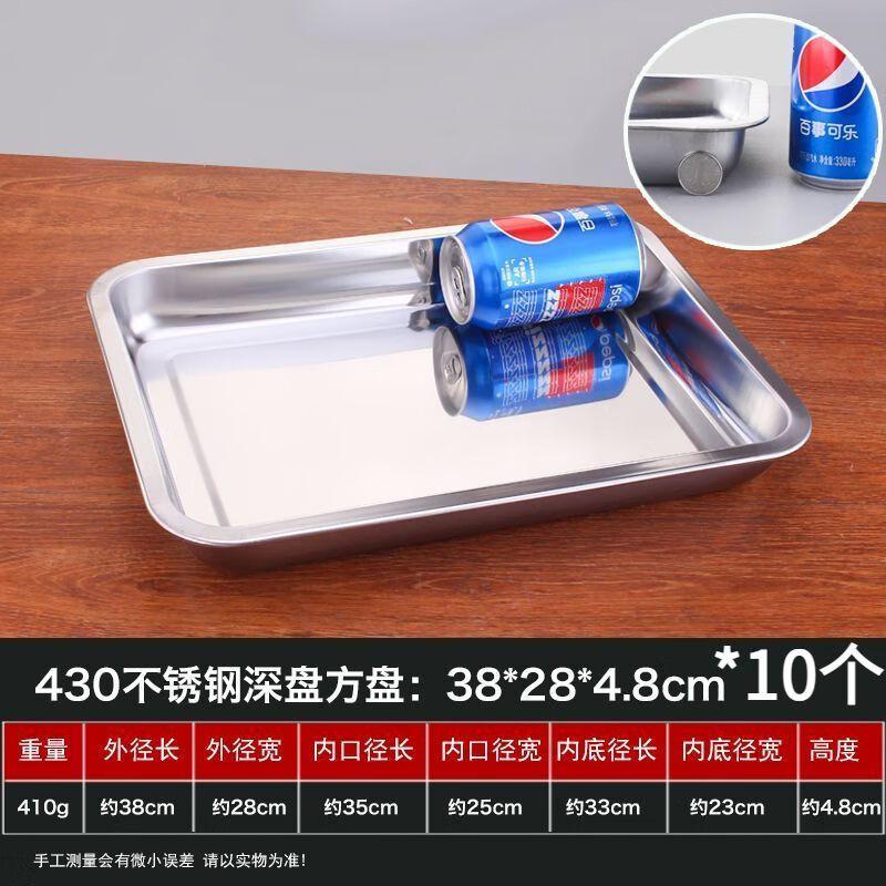 Rectangular Stainless Steel Deep Serving Tray