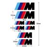BRHE9 1/Set M Sports Emblem Stickers Car Body Trunk Decoration Decals For BMW X1 X3 X5 X6 X7 E30 E90 M3 M5 E83 F25 E91 E60 F15 F16 F30