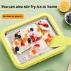Ice Cream Roll Maker Portable Interactive 304 Stainless Steel DIY Sweet Spot Pan Cold Plate for Kids Birthday Home Family Sorbe