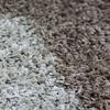 Grey Rectangles Pattern Long Pile Rug 120x170