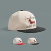 5 Panel Short Brim Cap For Men Women, Vintage Embroidery Mesh Cotton, Ideal for Camping Outdoor Daily Adjustable Fashion Hat