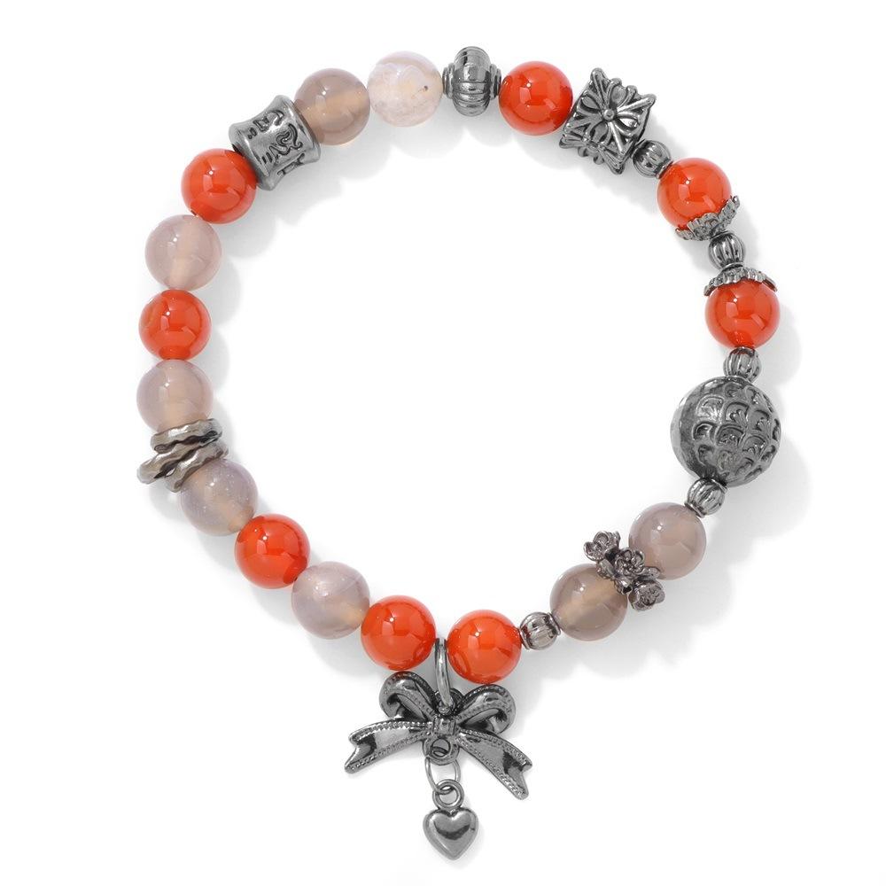 

JYL TS Bracelet Bohemian Leather Women s Unique Boosts Charm & Freedom red agate