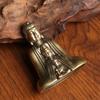 5cm Chinese Boeddhisme Puur Koper Brons Shakyamuni Boeddha Beeld Tafel Puur Messing Antiek Thee Huisdier Ornament