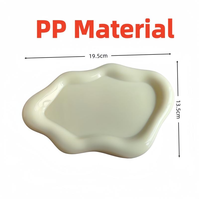 Cloud-Shaped Jewelry Tray Decorative Plate For Rings Earrings Bracelets & Necklaces Plastic Vanity Tray For Women Bedroom Decor