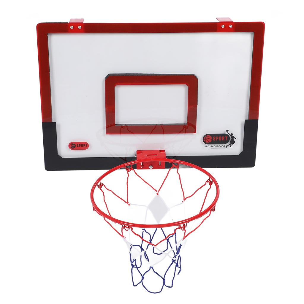 Indoor Basketball Hoop Set for Kids with Complete Accessories Foldable Hanging Spring Frame Wall Mou