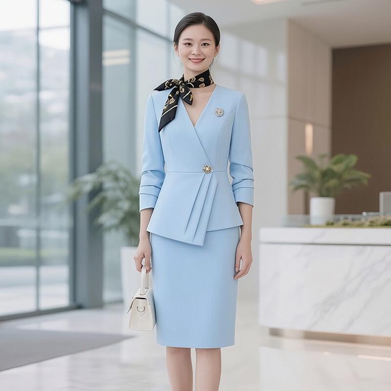 Teluoman Women's Two-Piece Formal Suit Set