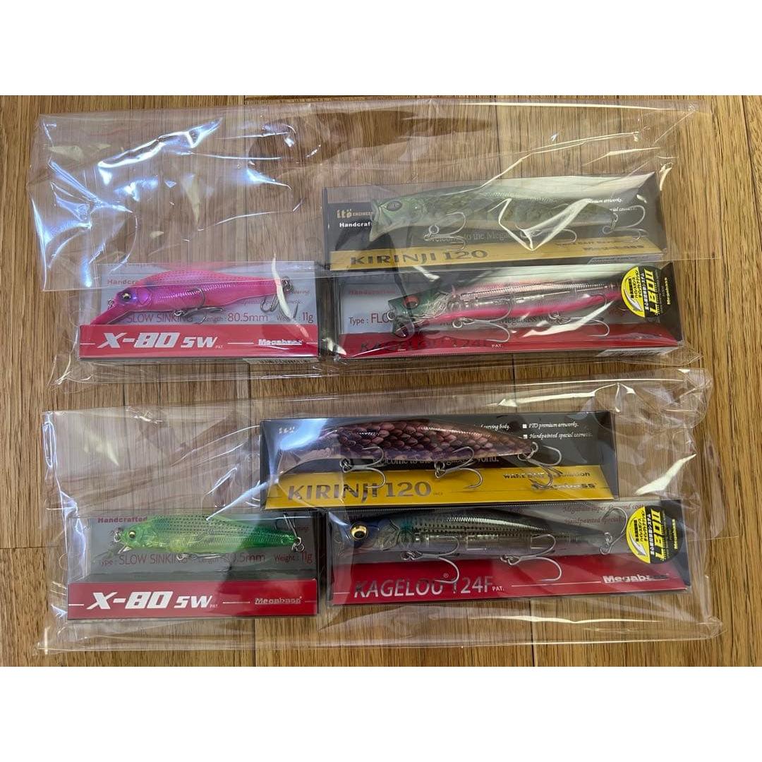 Used Megabass lure 6 piece set new unused sea fishing