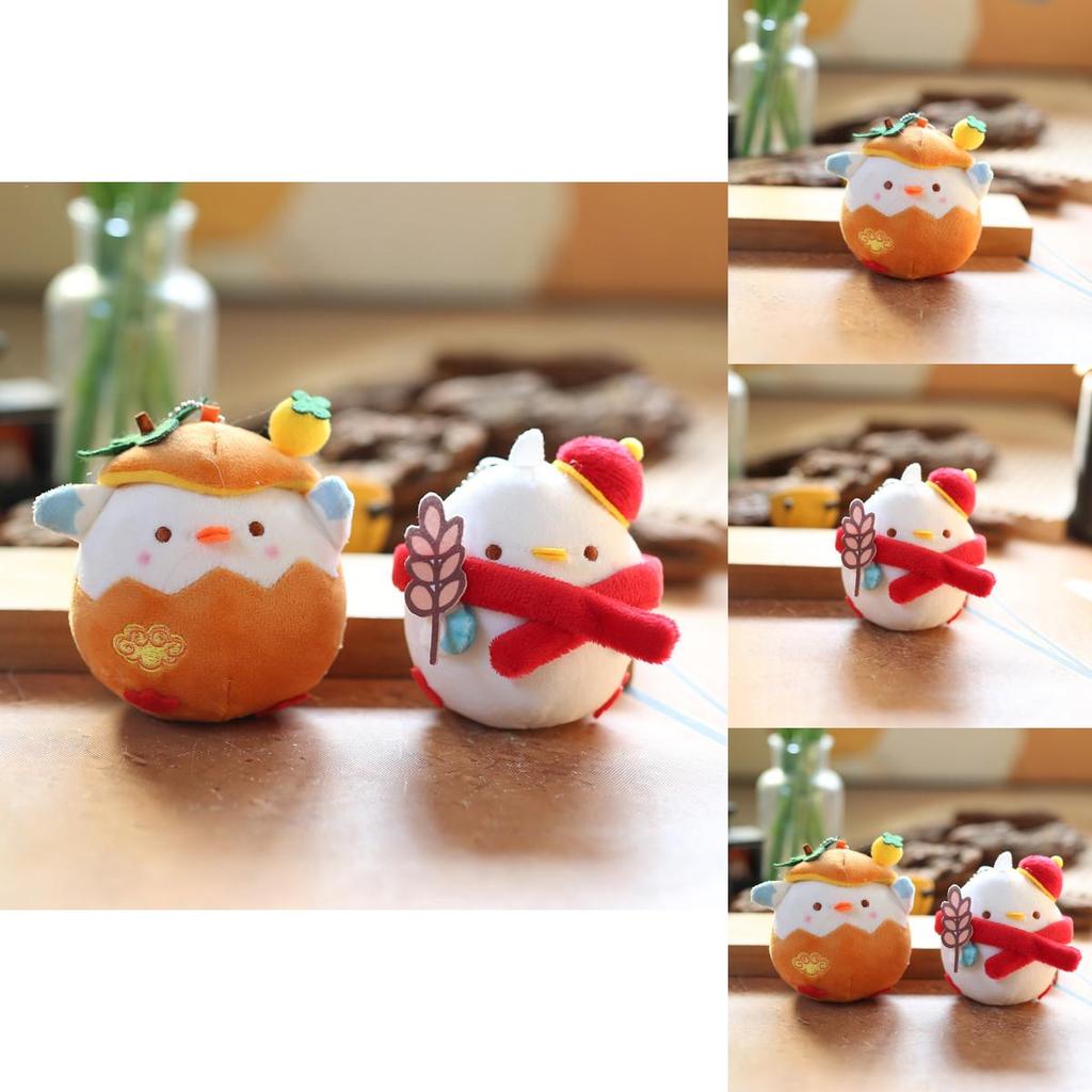 Adorable Yellow Chick Plush Toy Soft Keychain Stuffed Animal Figure Cute Bag Charm