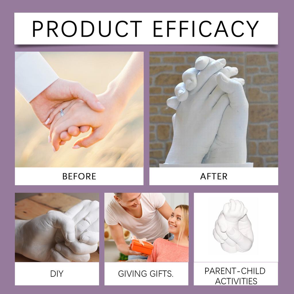 Hand Mold Powder DIY Set Clone Powder 3D Model Powder Hand Print DIY Souvenir Hand Model Set