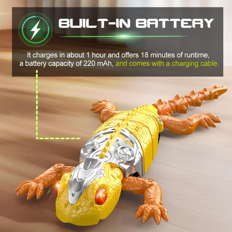 1PACK children's remote control gecko wall climbing car electric simulation lizard bionic chameleon mechanical animal wall climbing toy
