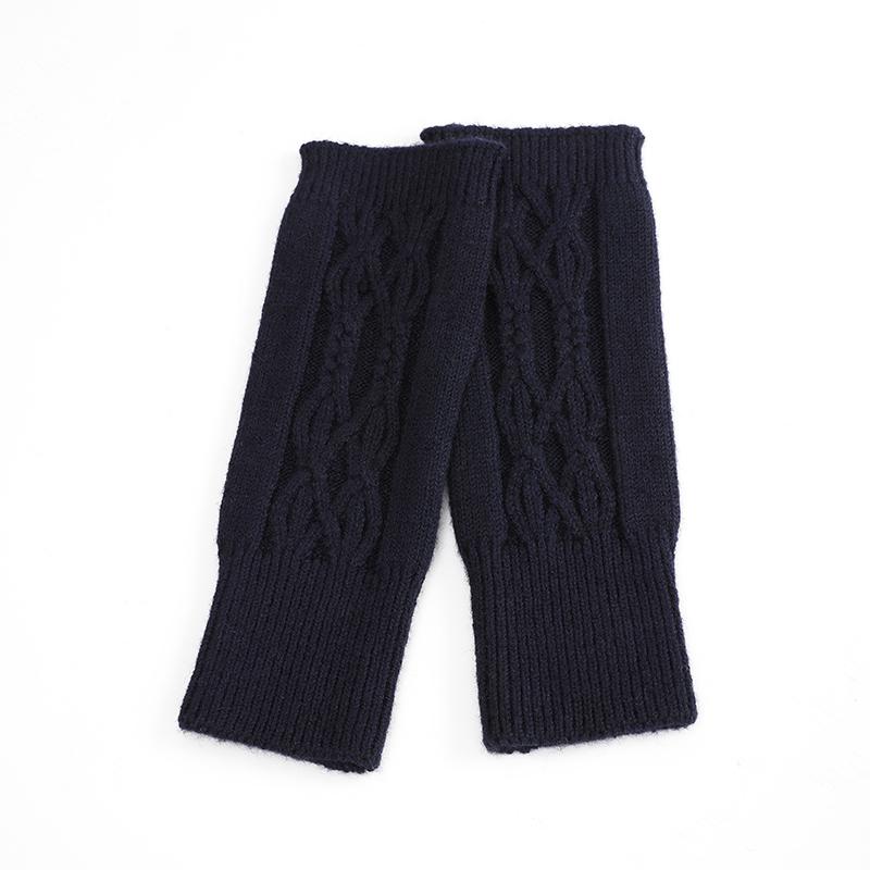 Women's Cable Knitted Fingerless Gloves Warm Autumn Winter Gloves Fashion Knitted Half Finger Gloves Casual Outdoor Gloves