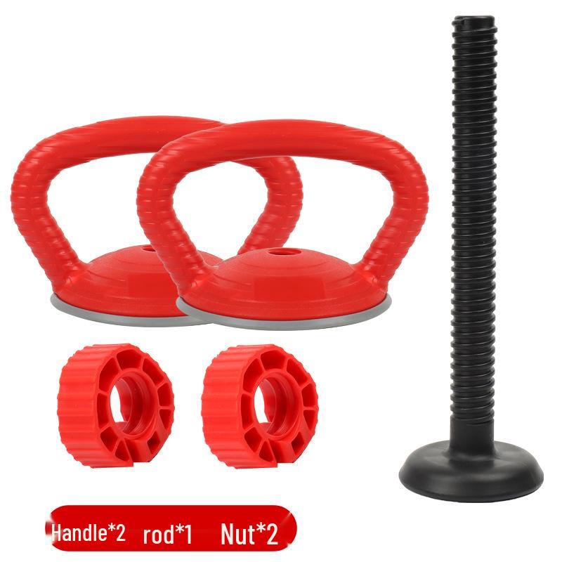 Portable Fitness Accessories: Handle for Dumbbell, Barbell, Kettlebell Swing, Hip Raise, Prone Support